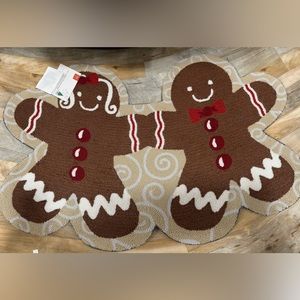 gingerbread boy and girl rug